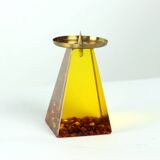 Bougeoir vintage en résine, Tchécoslovaquie, années 1960