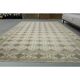 1970s vintage Turkish Oushak handmade wool cotton brown area rug 195x283