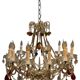 Murano Glass Fruit Crystal Beaded Chandelier, Italy, 1960s