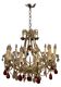 Murano Glass Fruit Crystal Beaded Chandelier, Italy, 1960s