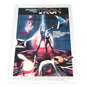 Affiche cinéma tron originale 80's