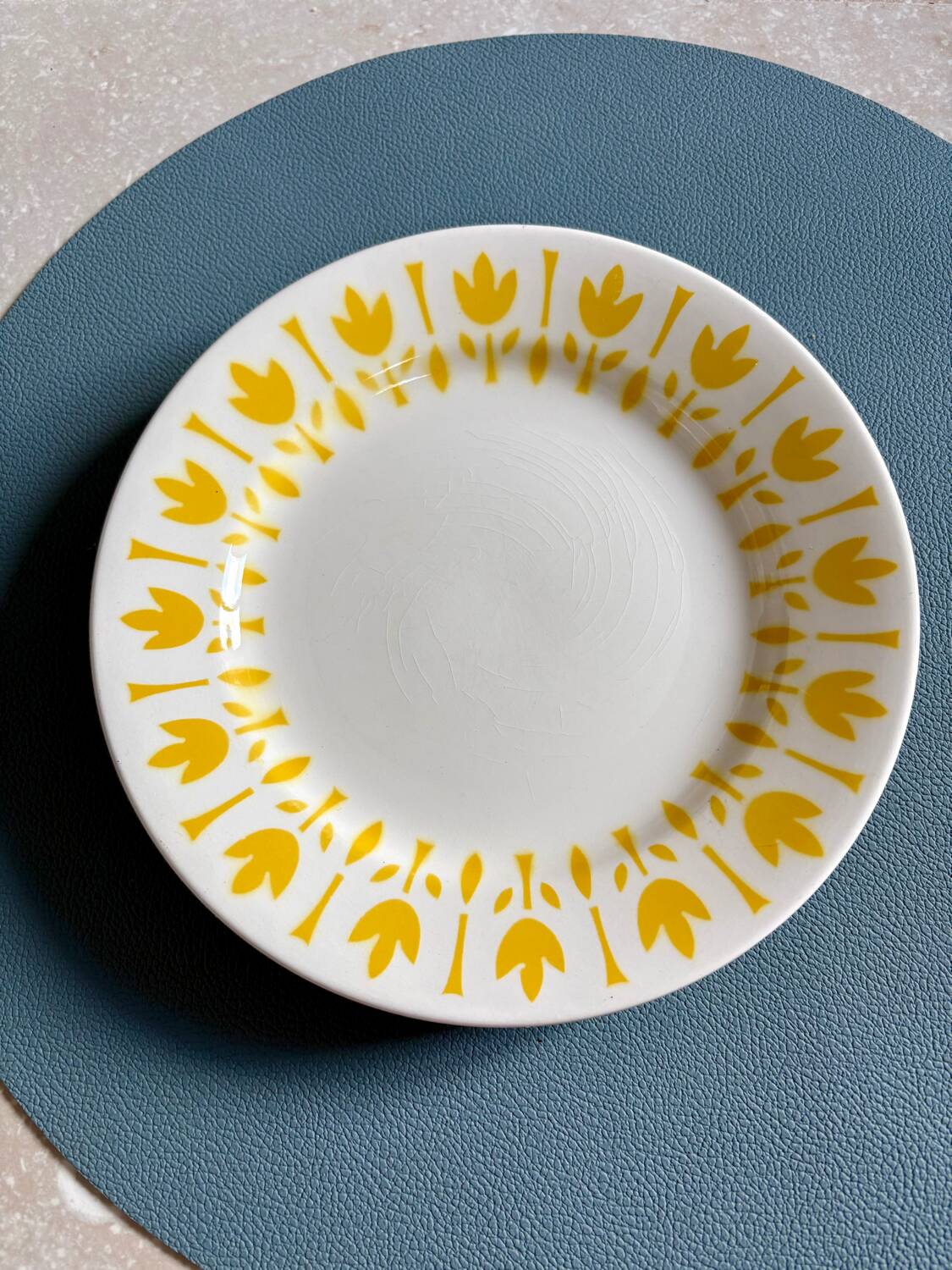 Set of 3 dessert plates "Lys" – Digoin Sarreguemines