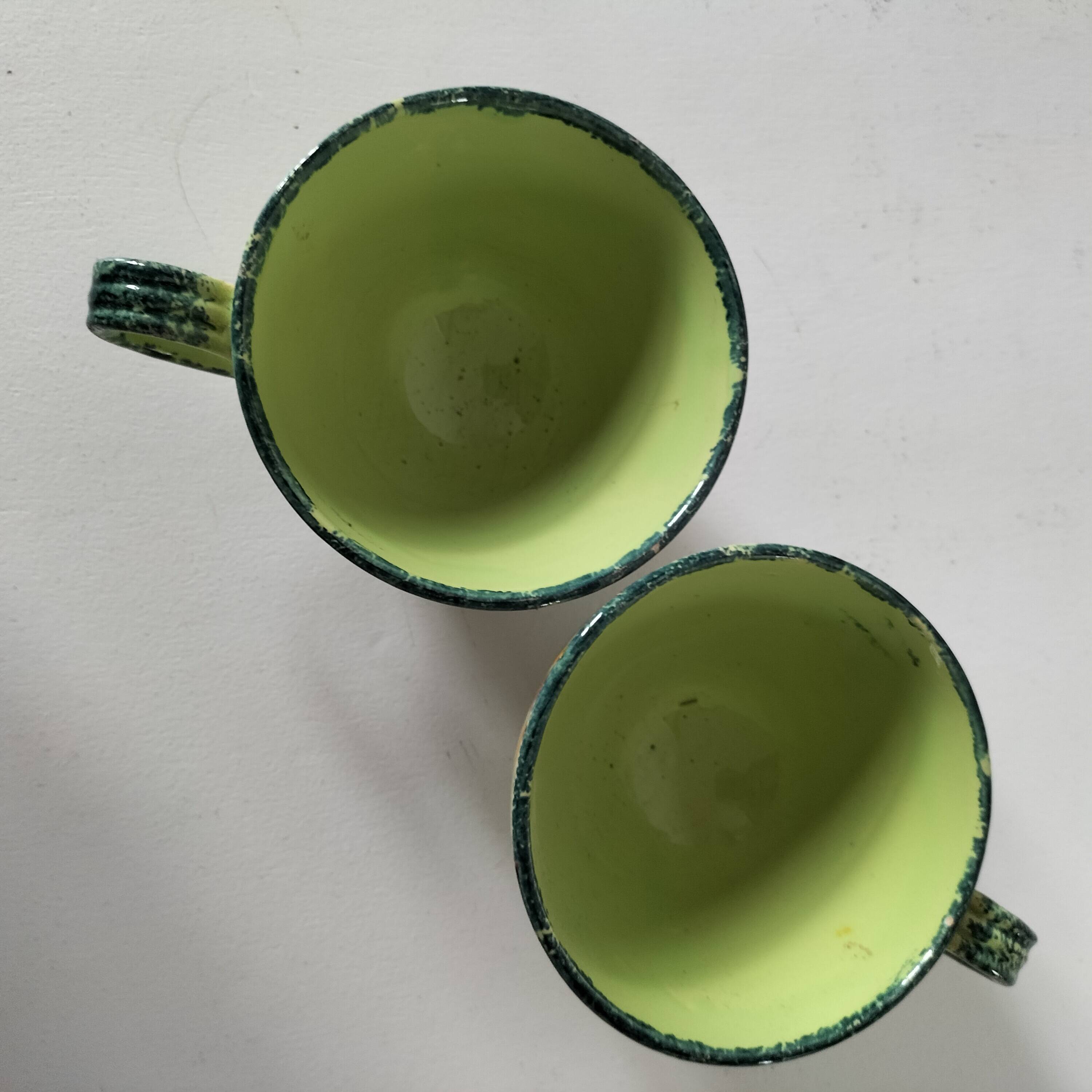 2 henriot quimper cups