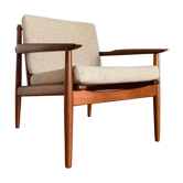 Fauteuil danois en teck par Arne Vodder