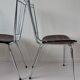 Lot de 3 chaises en formica et chrome années 70