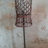 Decorative wicker seamstress bust
