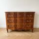 Classic wooden and brass chest of drawers