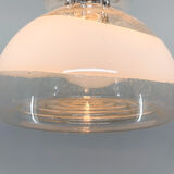 1960's Murano glass & chrome pendantby Mazzega, Italy