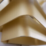 Pair of gold-plated aluminum wall lights by Jules Wabbes - 2 pairs available