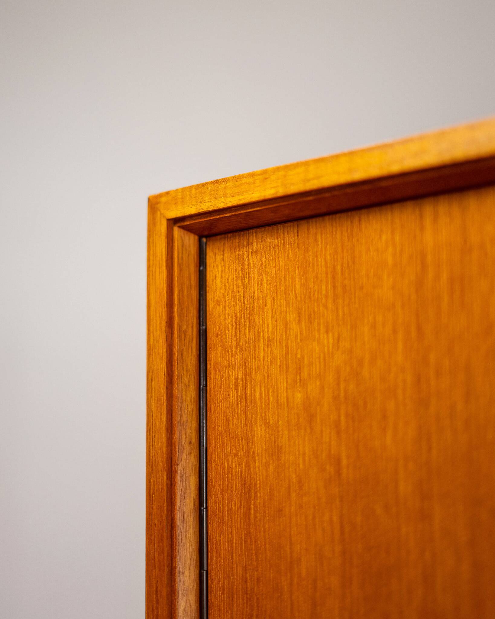 Mid Century Teak and Steel Wardrobe by Franz Meyer Möbel, 1960's, Germany
