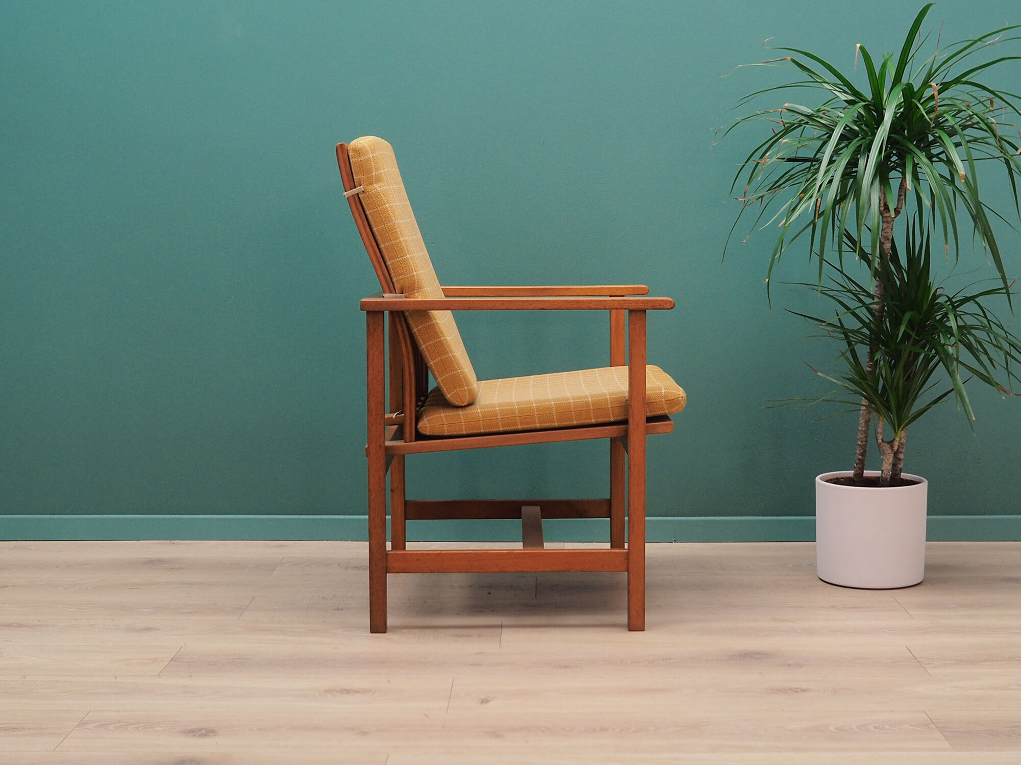Yellow armchair, Danish design, 1970s, designer: Børge Mogensen