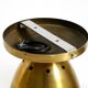 A pair of large, original Mid Century Modern brass ceiling lamps
