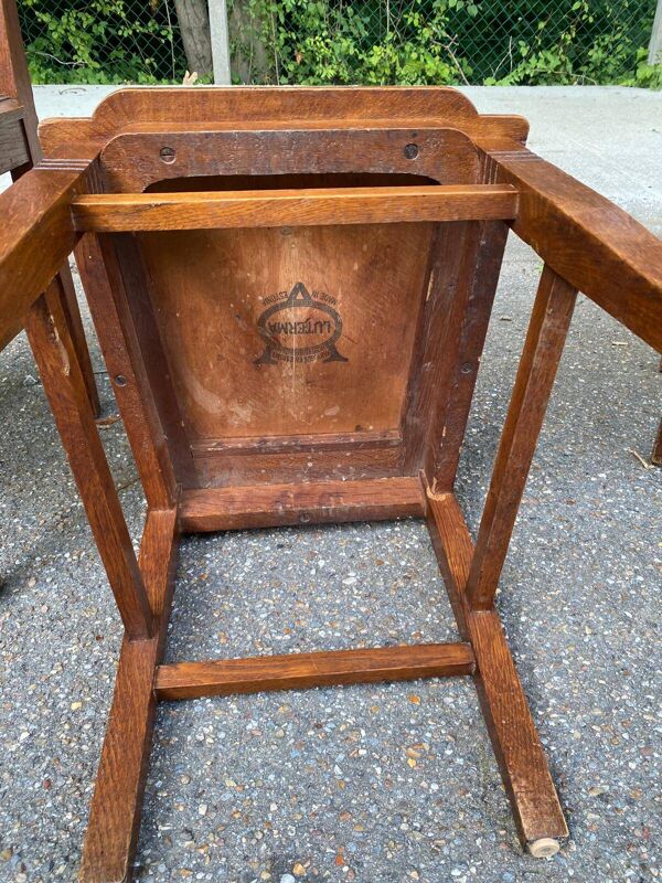 3 chaises art déco Luterma Estonie 1950