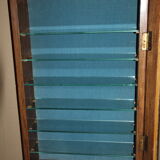 Wall display case solid oak dovetail dovetail trinkets cabinetmaker old artisan