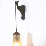 Art Deco wall lamp by Max Le Verrier, France, 1920