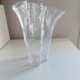 Crumpled Finnish Glass Vase