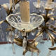 Italian Florentine Tole Chandelier, Italy, 1950s
