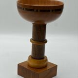 Art deco wooden bowl