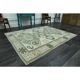 1970s vintage Turkish Oushak handmade wool cotton green area rug 164x207