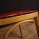 Italian Design Chairs In Exotic Wood And Faux Leather From 60s