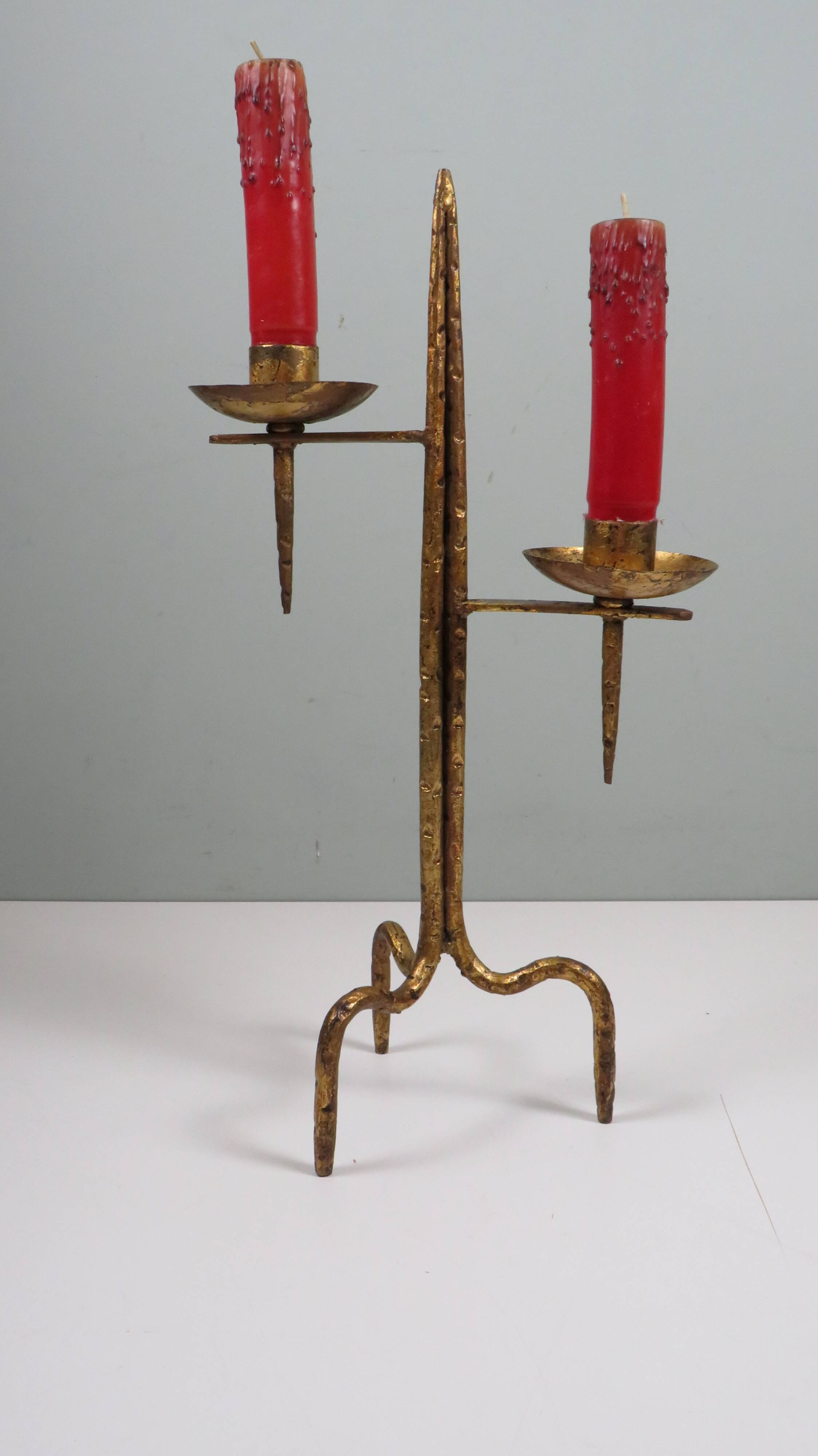 Grand vintage brutalist chandelier, Venetian style, sculptural metal.