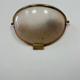 Vintage wall lights, brass and perspex, France, 1970.