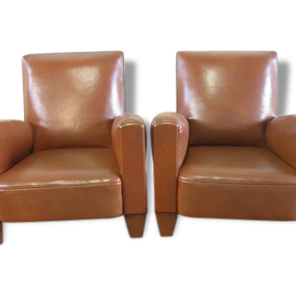 Pair of armchairs Club year 1950