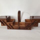 Vintage Wooden Portable Table Worker
