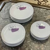 18-piece dinner service by Le Corbusier designed for Prunier restaurants