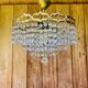 Vintage chandelier with pendants