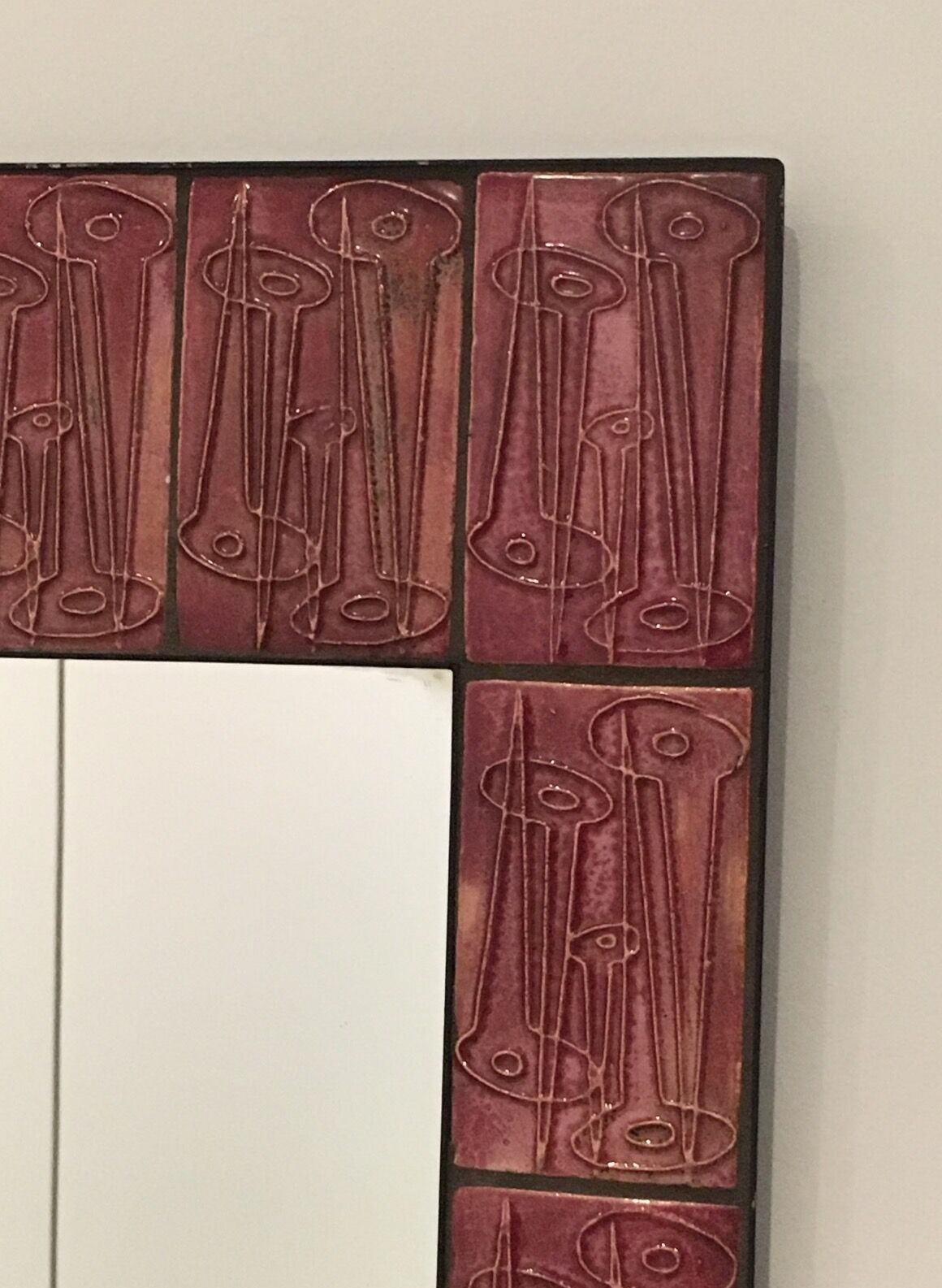 Ceramic mirror 35x59cm