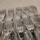 12 silver-plated dessert forks, Ercuis silversmith, Louis XV 29