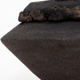 Vase sculpture basalt