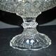 Baccarat oval crystal compote dish with diamonds and pearls, 1850
