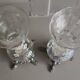 Pair of enameled glass vases