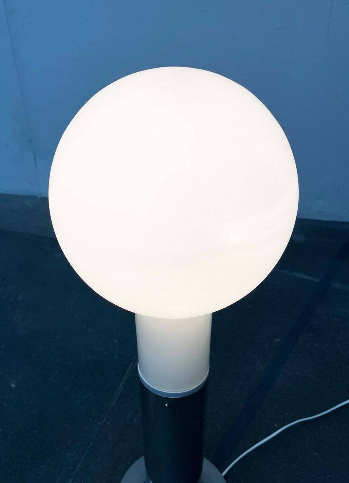Swiss design floor lamp modern bulb mid-century space age by Temde, 1960s