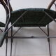 Duo de fauteuils anciens en fer forgé et osier