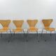 Chairs 3107 by Arne Jacobsen for Fritz Hansen, 1990s