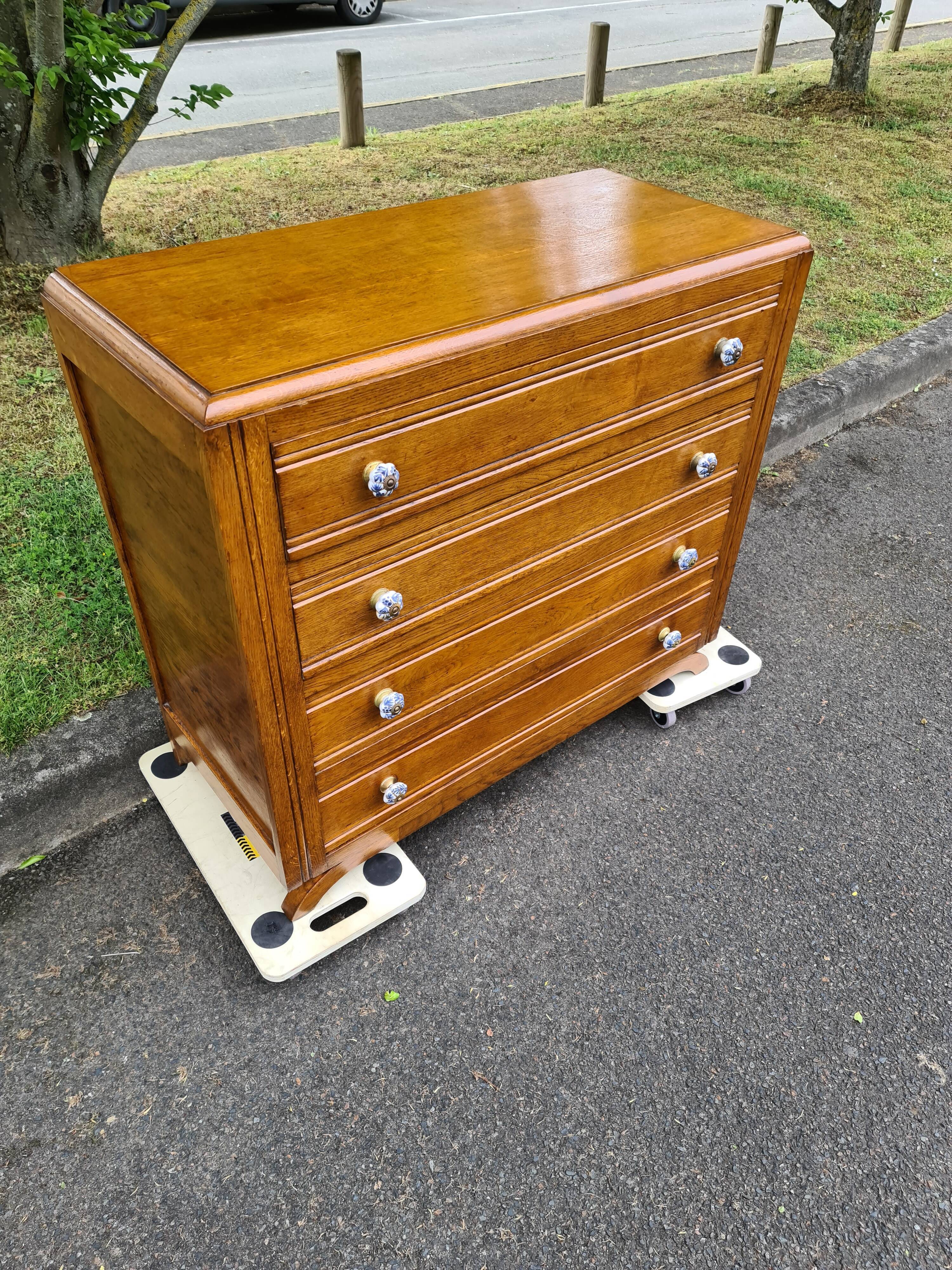 Art Deco dresser in solid wood  1940