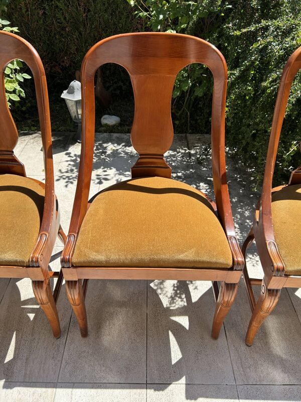 Chaises de style Empire dites Gondole