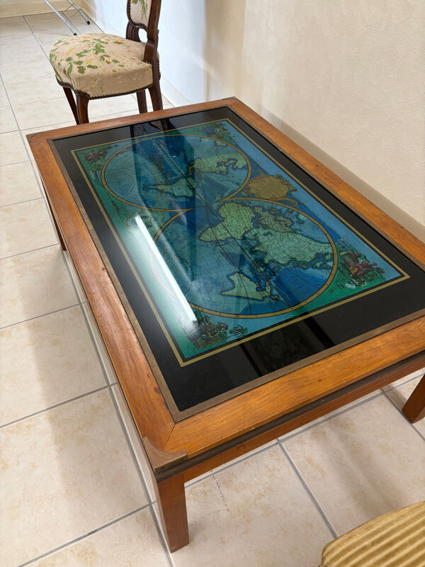 Table basse Atlas du monde Maison Jansen