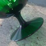 Vintage empoli crystal cup vase