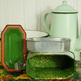 Enamelled sheet metal canteen bowl "lunch box"