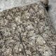 Vintage Togo pouf in brown Liberty print velvet with floral pattern by Ligne Roset (rare)