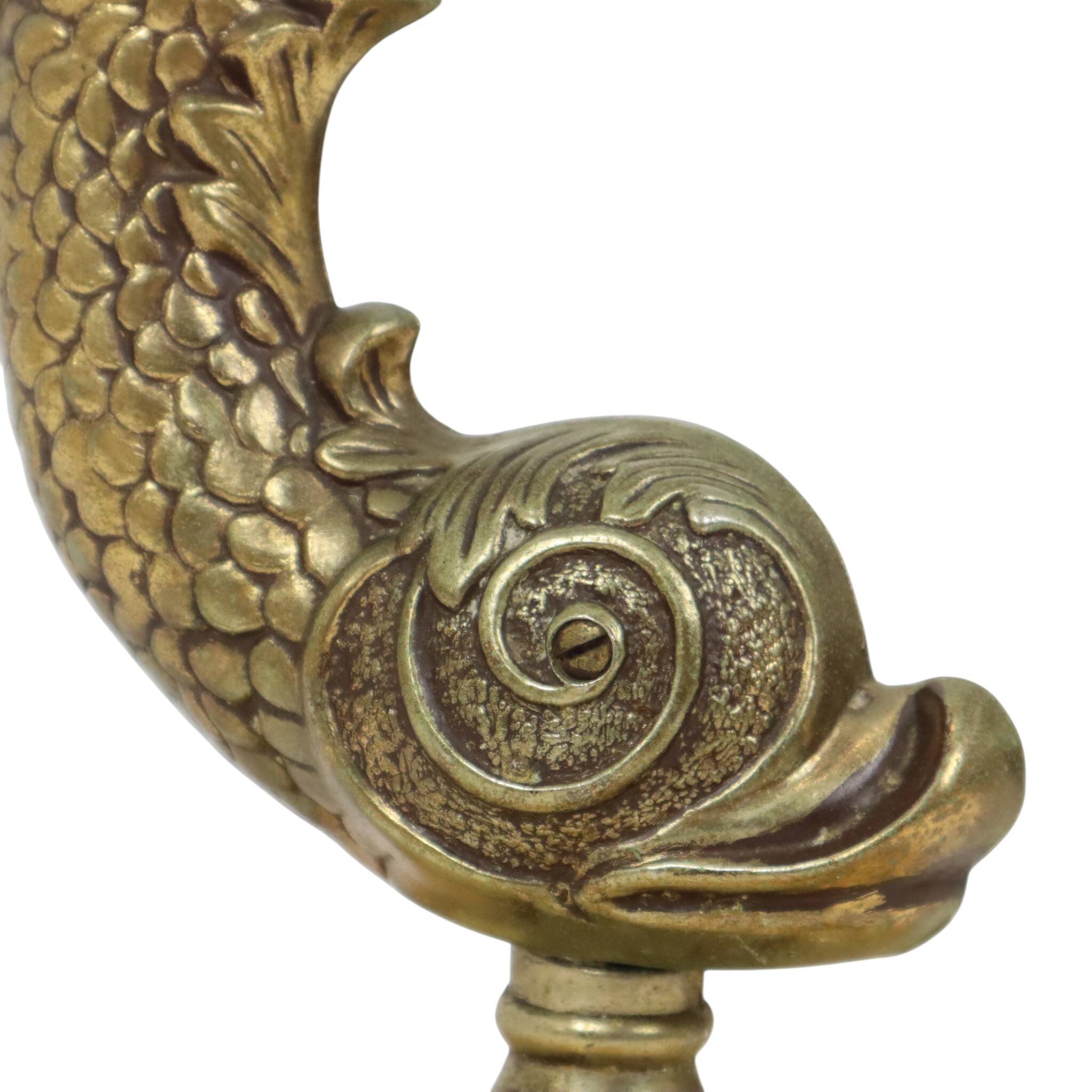 Mid-Century Mythical Dolphin Floor Ashtray, France, 48 cm
