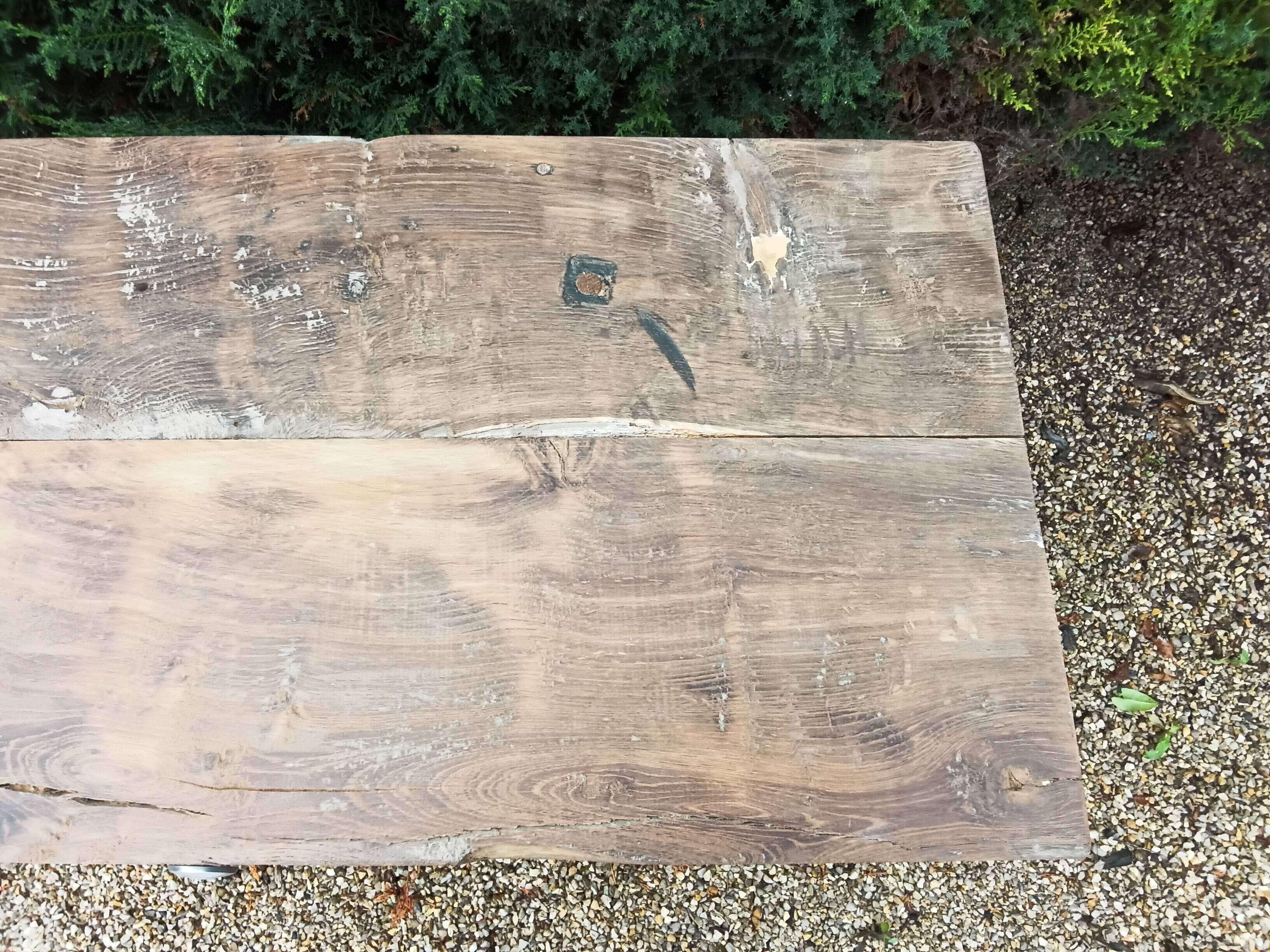 Solid wood table