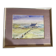 Watercolour on Paper JEAN MOREL View of Fishermen's House + White Wooden Frame