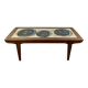 Teak coffee table with lava ceramic by j.belarti 1960