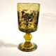 Roemer glass in bubble glass, enamelled, hunter Alfred TAUBE VOHENSTRAUSS Germany