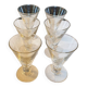 Six verres art déco